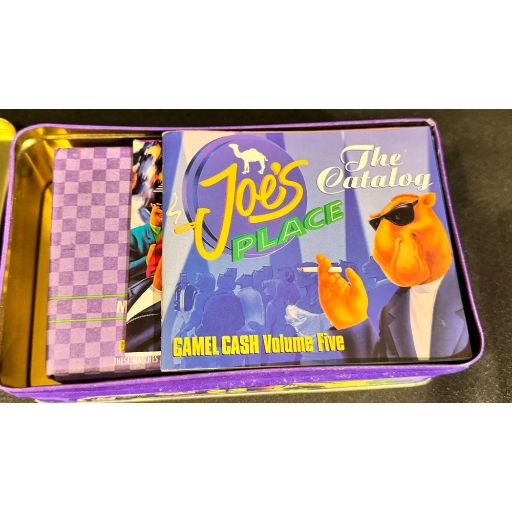 Vintage 1994 Smokin Joe's Racing Camel Tin Sealed Matches NASCAR Promo Lot